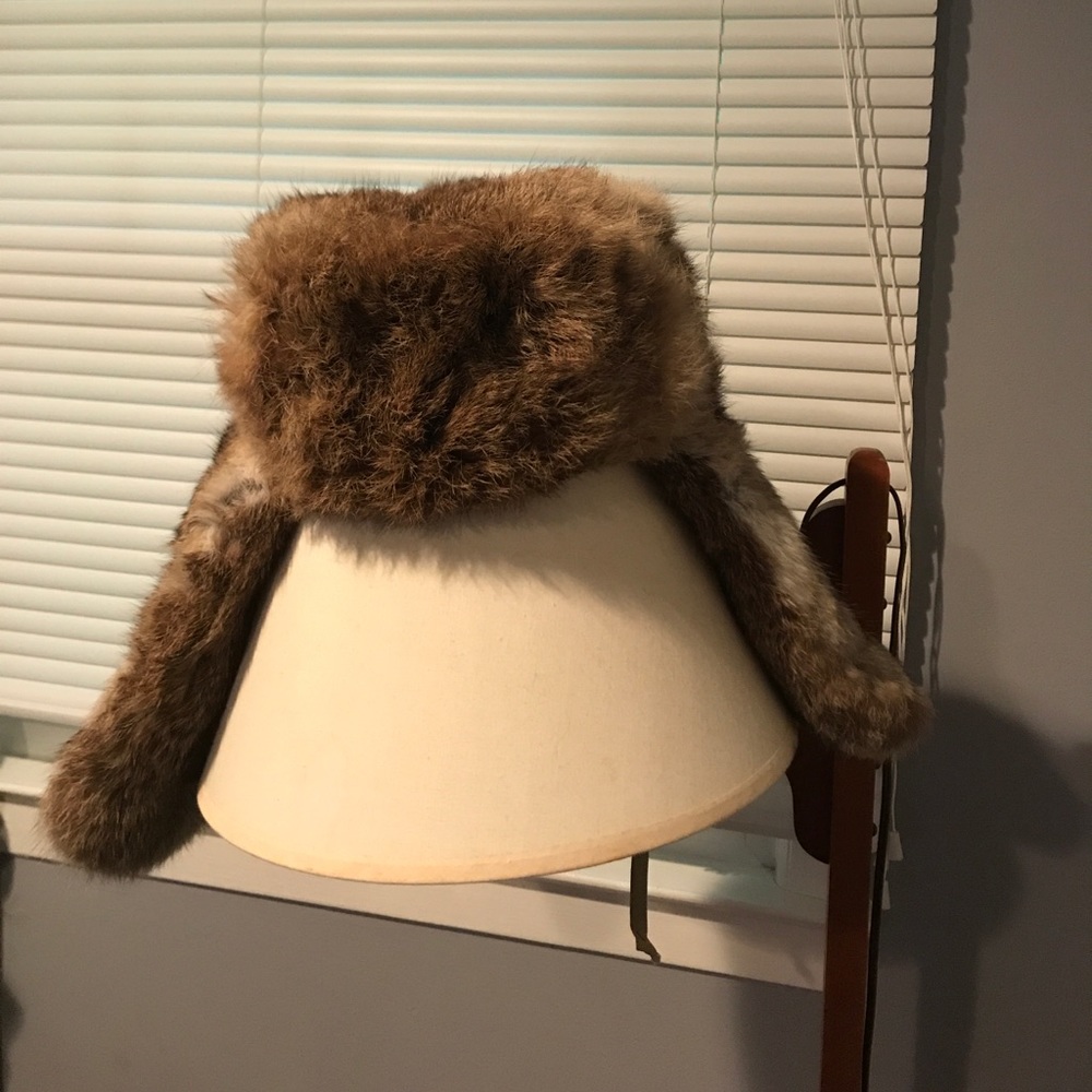 Authentic Paul Leinburd crown cap Rabbit fur hat